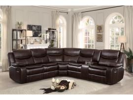 Barstrop  Leather Sectional 8230BRW by Homelegance